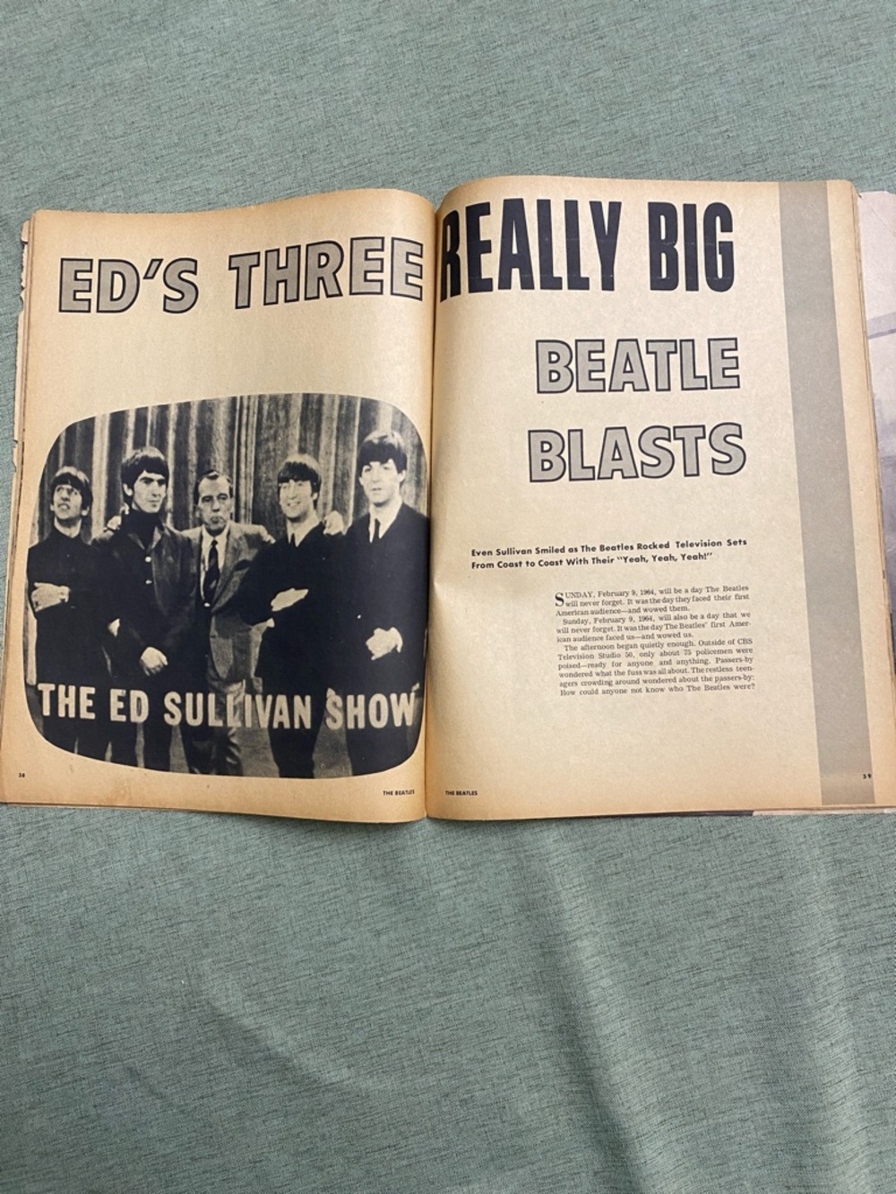 The Beatles Vintage Magazine  - 1964 Souvenir First United States Arrival